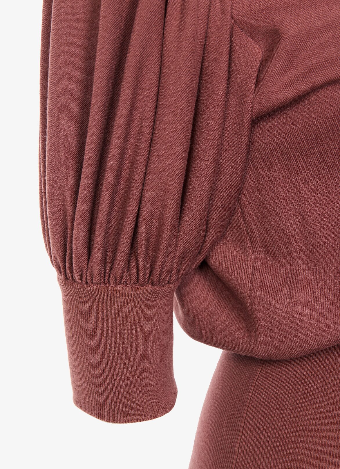 Cardigan ALAÏA CHESTNUT CARDIGAN